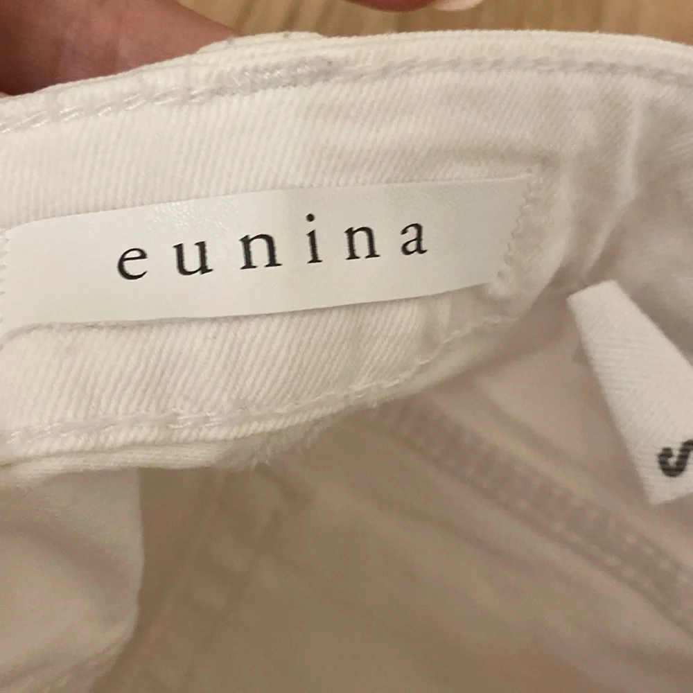 White Jean mini skirt in a size small - Picture 3 of 5